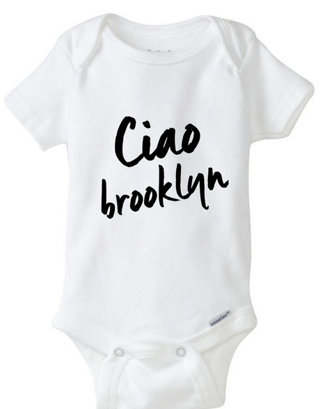 cutest brooklyn tshirt kids onesie children