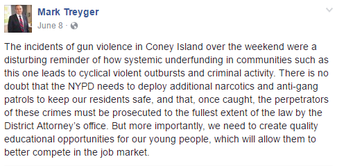 mark treyger jabbering