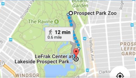 Prospect Park Zoo Directions Directions From Prospect Park Zoo To The Splash Pad At Prospect Park