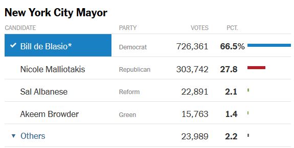 Nicole Malliotakis Election Results