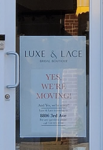 Lux and Lace in Bay Ridge is Moving