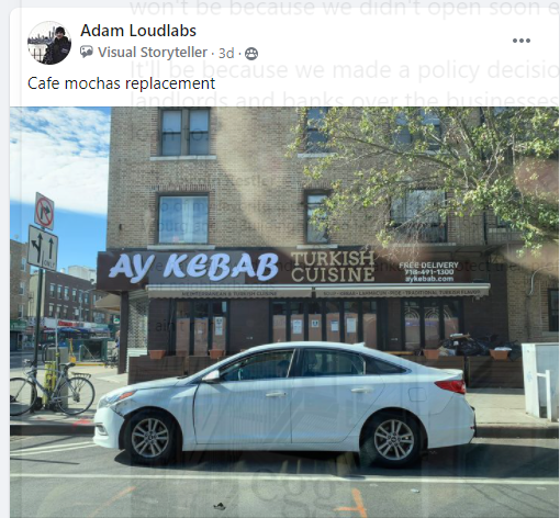 Aye Kebab Opened on 86th Street - Replaced Cafe Mocha