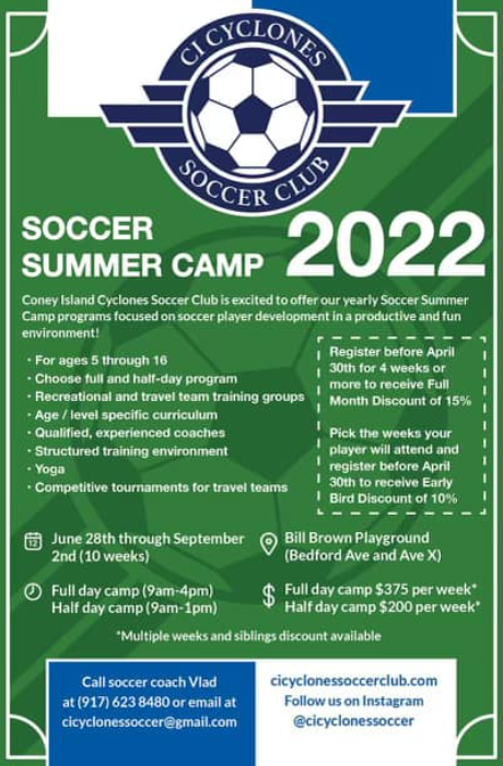 Soccer Camp in Brooklyn – Coney Island Cyclones