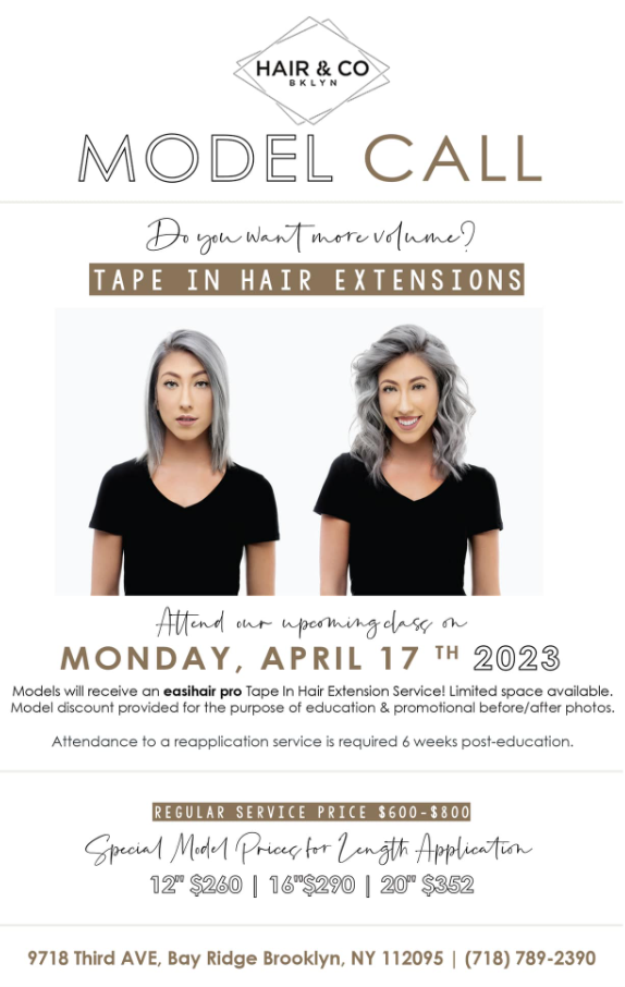 Model Call For Hair Extensions in Bay Ridge