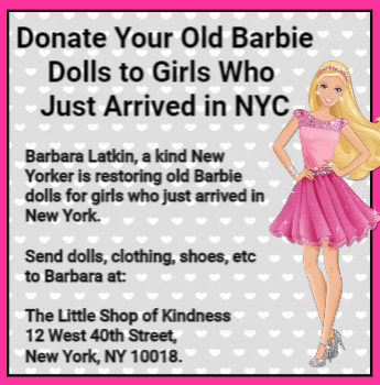 New York woman Barbara Lakin restores old Barbies for migrant girls