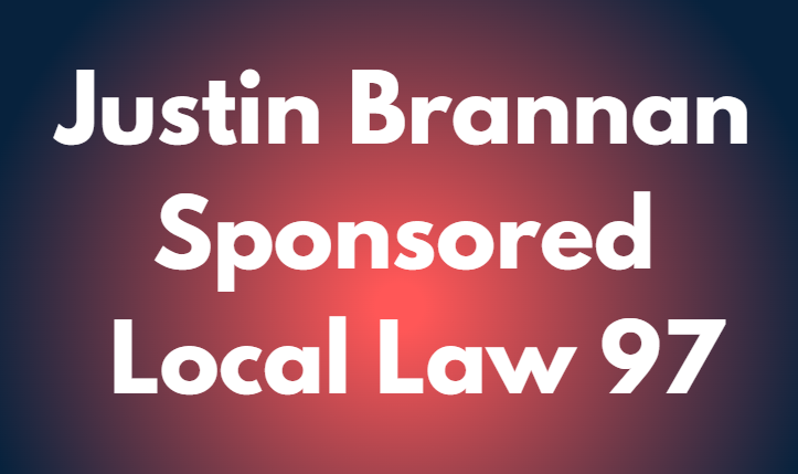 Justin Brannan Sponsored Local Law 97